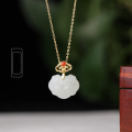 wholesale 925 Silver Gold-Plated, certified jade pendant in palace style,-0-1
