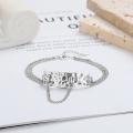 wholesale S925 Sterling Silver Retro Casual Ins Style Three-Layer Chain Spliced Letter New Design Versatile Bracelet-0-0