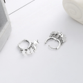 wholesale Pure silver s925 star tassel earrings, minimalist and stylish, trendy Korean-style hoop earrings-0-1