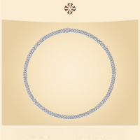 wholesale Silver-plated gold Moissanite Cuban chain necklace, cross-border hot-selling new artificial collarbone chain, source factory ready stock wholesale-45cm long moissanite necklace >8mm wide