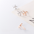 wholesale S925 silver stud earrings for women, Japanese-Korean style fashion fun diamond-inlaid airplane student cute ear accessories G6100-0-0