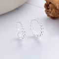 wholesale S925 Sterling Silver Trendy Small and Large Bead Design Ear Clasp, Unique Style, Niche Aesthetic, Versatile Women's Earrings-0-0