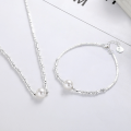 wholesale S925 Sterling Silver Crushed Silver Spliced Bamboo Pearl Necklace Bracelet, Trendy and Elegant Accessory with a Refined Style-0-1