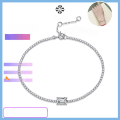 wholesale S925 Silver Moissanite Aurora Bracelet, Fashionable and Elegant, Internet-Famous Hot Sale, Simple and Chic Gift Bracelet, High-Quality Ready Stock-0-1