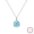 wholesale S925 Sterling Silver Natural Stone Turquoise Pendant Necklace for Women, Versatile High-End Minimalist Niche Jewelry-0-30