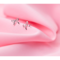 wholesale S925 Sterling Silver Bow Earrings for Women, Korean Style Fresh and Cute Simple Earrings E6411-0-2