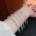 wholesale S990 Pure Silver Smooth Round Bead Unisex Bracelet for Men, Women, and Children, Versatile Buddhist Bead Bracelet-0-0