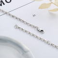 wholesale S925 Sterling Silver Vintage Oxidized Thai Angle Chain with Engraved Cross Basic Chain for DIY Matching Pendant Necklace-0-3