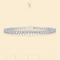 wholesale S925 Silver Marked Bracelet Moissanite New Style Jewelry Silver Plated White Gold TikTok Live Streaming Wholesale Accessories-0-0