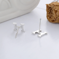 wholesale 925 Sterling Silver Ins Minimalist Style H Letter Earrings Korean Version Elegant Trendy Versatile Earrings-0-2