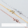 wholesale S925 silver Korean-style minimalist cross chain, fashionable and unique pendant-free bare chain accessory collarbone necklace D2635-0-4