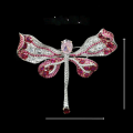 wholesale Gold Plated 925 Silver High Carbon Diamond Cindy Chao Powder Blue Dragonfly Fashion Niche Jewelry Women's Brooch-0-1