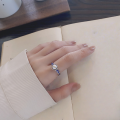 wholesale S925 Sterling Silver Vintage Style Fashion Creative Resin Thai Blue Pearl Ring, Luxury Trendy Band-0-1