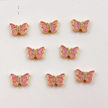 wholesale Gold-plated S925 Silver Butterfly Dangle Enamel Bracelet Necklet Bracelet Accessories DIY Handmade Spacer Beads Semi-finished Components-0-3