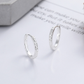 wholesale S925 sterling silver irregular wheat grain pattern ear clips, simple and stylish for commuting, fresh and delicate with elegant temperament-0-0