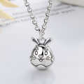 wholesale S925 Sterling Silver Korean Japanese Style Cute Plump Lucky Rabbit Birth Year Creative and Versatile Pendant-0-2