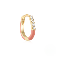 wholesale 925 Sterling Silver Irregular Drip Earrings, Summer Luxury Colorful Dopamine Earrings For Women-Single gold-orange oil drop 925 silver