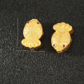 wholesale Metal S925 Gold Plated Ancient Gold Small Goldfish Labubu Through-Hole Spacer Beads Handmade Beading Bracelet DIY Jewelry Accessories-0-5