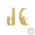 wholesale S925 Sterling Silver, 14K Gold Elegant Earrings, Creative Small Ear Studs, Factory Direct Wholesale-0-0