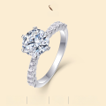 wholesale 925 Silver Metal Material Hot-selling Versatile Women's Ring, Light Luxury High-end Sense, Exquisite Craftsmanship Fashionable Popular Moissanite Ring Wholesale-0-0