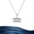 wholesale S925 Sterling Silver Wholesale Zodiac Aquarius Moissanite Necklace for Women Pendant Jewelry High-end Accessories for Men-0-0