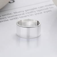 wholesale 999 Silver Cloud Tide Pavilion Fashion Cross-Border European and American Style Minimalist Light Surface Domineering Simple Trendy Versatile Openable Ring-YJ1078MC/approx. 2.7g Adjustable opening