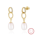 wholesale 925 Sterling Silver Earrings with Zircon and Natural Freshwater Pearl, Korean Fashion Minimalist, Direct from Manufacturer-0-2