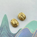 wholesale S925 gold-plated spacer beads for DIY bracelets and necklaces, gourd-shaped dangle beads with through holes, semi-finished accessories-0-15