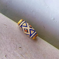 wholesale Sterling Silver Gold Plated Enamel Spacer Beads for DIY Bracelet Necklace Ornament Pure Silver Gemstone Barrel Beads-0-19
