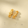 wholesale S925 gold-plated silver brooch pin cheongsam yajin spacer beads separator DIY bracelet beaded accessories-0-7