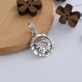 wholesale S925 Sterling Silver Trendy New Year of the Tiger Hollow-out Little Tiger Pendant Accessory-0-1