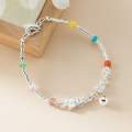 wholesale 999 Silver Nalan Dopamine Colorful Bead Strawberry Crystal Butterfly Flower Koi Gourd Broken Silver Bracelet S7900-0-3