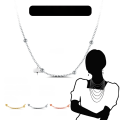 wholesale S925 Sterling Silver Cloud-Pull Jewelry Round Bead Collarbone Chain 14mm, Minimalist Niche Versatile Matching-0-1