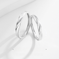 wholesale 925 Sterling Silver Mobius Best-Selling Versatile Couple Rings, Minimalist and High-End Style Matching Bands for Girlfriend for 520-Mobius Couple Ring/Approximately 3.18g&gt;PR000644-1 Sterling Silver