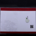 wholesale 925 sterling silver with certificate Hetian jade apple pendant, wholesale fashionable small jade pendant necklace for women-0-5