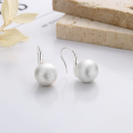 wholesale S925 silver brushed metal, Yun Chao Xuan's wish-fulfilling spherical design fashionable literary commuter earrings for women-0-0