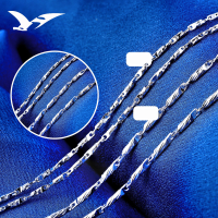 wholesale S925 Silver Minimalist Cylinder (Diagonal Cut) Chain Necklace for Fashionable Women Wholesale-1.4 Cylindrical (bevel blade) chain - 16 inches  925 silver