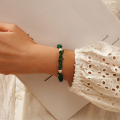 wholesale Metal material in the front, Yunqian Jewelry's hit malachite bead bracelet for women, high-end, niche, versatile, vintage-style wholesale accessories-0-2