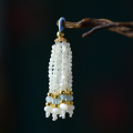 wholesale Metal material, tassel imported seed beads DIY accessories, natural pearl semi-finished products, handmade fringe, Nanhong pendant, detachable hairpin-0-0