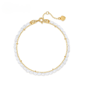 wholesale Metal material new simple and fashionable millet bead bracelet women's strong light natural freshwater pearl double layer bracelet manufacturer wholesale-0-0