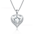 wholesale 925 Silver Heart 1-2-3CT Moissanite Pendant for Women, TikTok Live Cross-Border Bestseller, Factory Direct-0-0