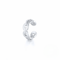 wholesale S925 Sterling Silver Twisted Double-layer Clip-on Earrings, Trendy Ins Minimalist Style-0-6