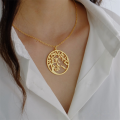 wholesale Metal material jewelry, the best-selling European and American Tree of Life name pendant, a commemorative gift for family-0-2