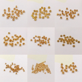 wholesale Gold-plated S925 Silver Spacer Beads, Spacers, Gaskets, Semi-finished DIY Jewelry Accessories for Crystal Jewelry Bracelets and Necklaces-0-0