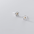 wholesale S925 Sterling Silver Narcissus Earrings Women, Forest Style Minimalist Personality Cute Five-Petal Flower Sweet Literary Ear Accessories G7090-0-0