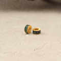 wholesale Gold-plated S925 ancient silver enameled Hui-pattern spacer bead-0-5