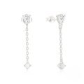 wholesale S925 Sterling Silver Fashionable Opal Earrings With Zircon Accents, European And American Ins Style, Advanced Australian Opal Earrings With Zirconia Tassel Ear Accessories-0-1