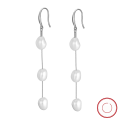 wholesale 925 Sterling Silver Cloud-Shaped Baroque Handmade Earrings with Natural Freshwater Pearls, Direct from Manufacturer-0-0
