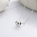 wholesale S925 Sterling Silver On-Demand Happy Smile Happy Necklace Fresh Sweet Daily Korean Style Versatile Collarbone Chain-0-1