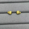 wholesale Gold-plated S925 Silver Tulip Components DIY Bracelet Hand Braided Beads with Through-Hole Cabbage, Fortune Character, and Key Pattern Beads-0-5